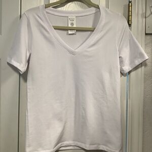 Athleta V neck ribbed t shirt